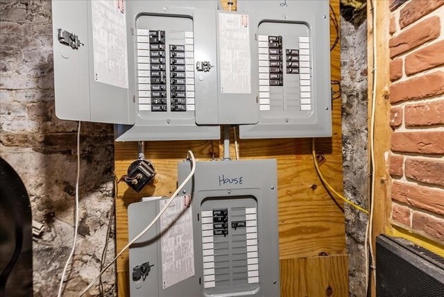 utility room with electric panel