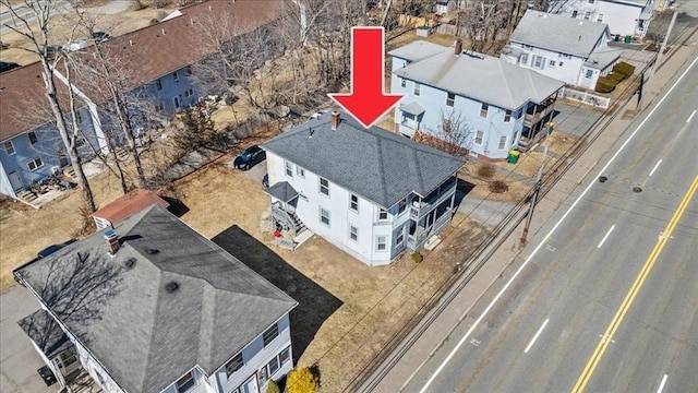 bird's eye view featuring a residential view
