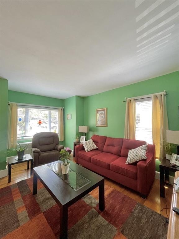 27 Springvale Ave, Lynn, MA 01904 - living area with wood finished floors