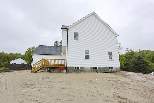 38 Hemlock St, Douglas, MA 01516 - rear view of property featuring a deck