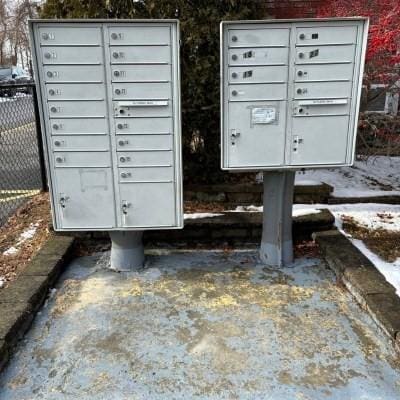 surrounding community featuring a mail area