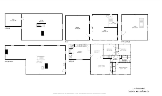 35 Chapin Rd, Holden, MA 01520 - property floor plan