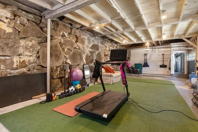 view of workout area