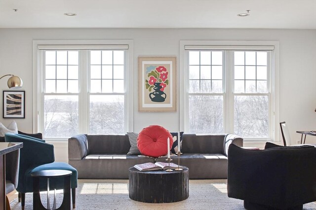 1306 Columbia Rd Unit 5C, Boston, MA 02127 - living area with recessed lighting