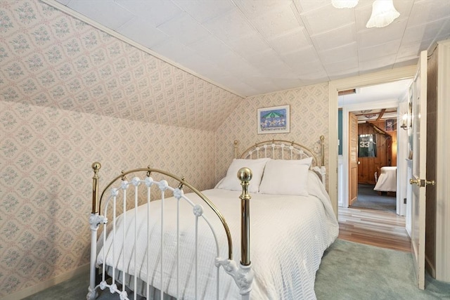 2 Rich Rd, Holliston, MA 01746 - bedroom featuring wallpapered walls, carpet floors, and wood finished floors