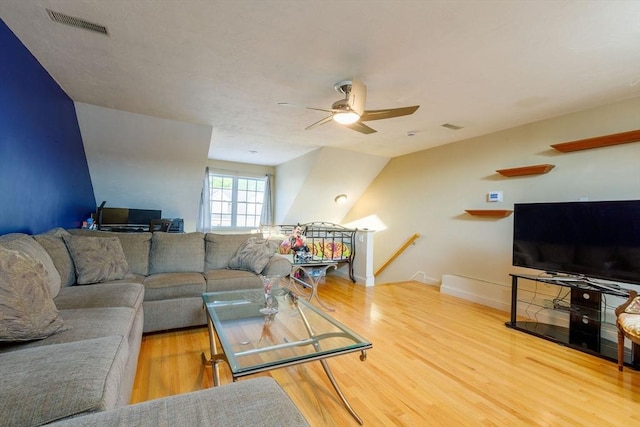 41 Whispering Pine Cir Unit 41, Worcester, MA 01606 - living area featuring a ceiling fan and wood finished floors