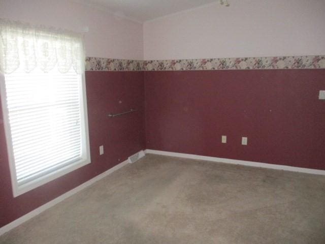 view of carpeted empty room