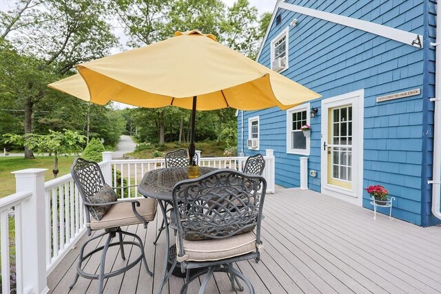 57 Hawes St, Wrentham, MA 02093 - deck with outdoor dining space