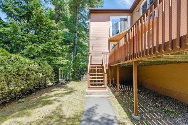 87 E Bluff Rd Unit 87, Ashland, MA 01721 - view of yard featuring stairway and a deck