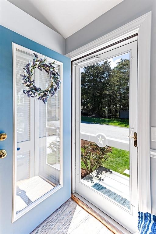 24 Park St, Bourne, MA 02559 - entryway with lofted ceiling