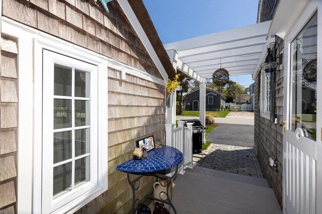 24 Park St, Bourne, MA 02559 - view of patio featuring area for grilling