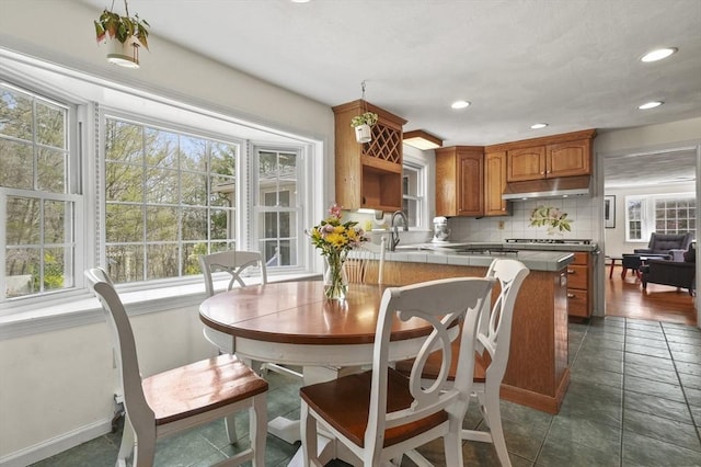 25 Cardigan Rd, Tewksbury, MA 01876 - dining room featuring plenty of natural light, recessed lighting, and baseboards