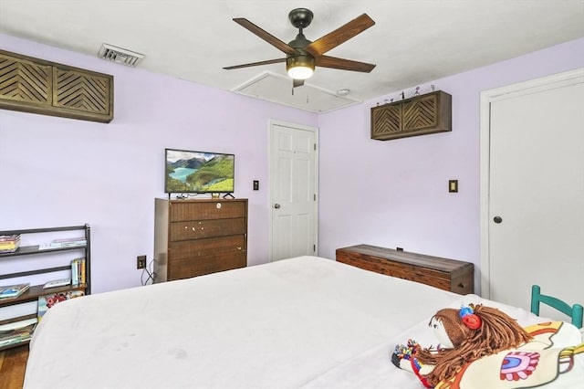 25 Cardigan Rd, Tewksbury, MA 01876 - bedroom with attic access and ceiling fan