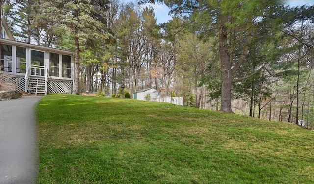 25 Cardigan Rd, Tewksbury, MA 01876 - view of green lawn featuring a sunroom