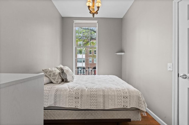 17 Bowdoin Unit 2B, Boston, MA 02114 - bedroom featuring wood finished floors and baseboards