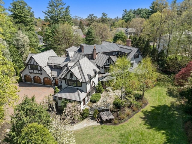 view from above of property