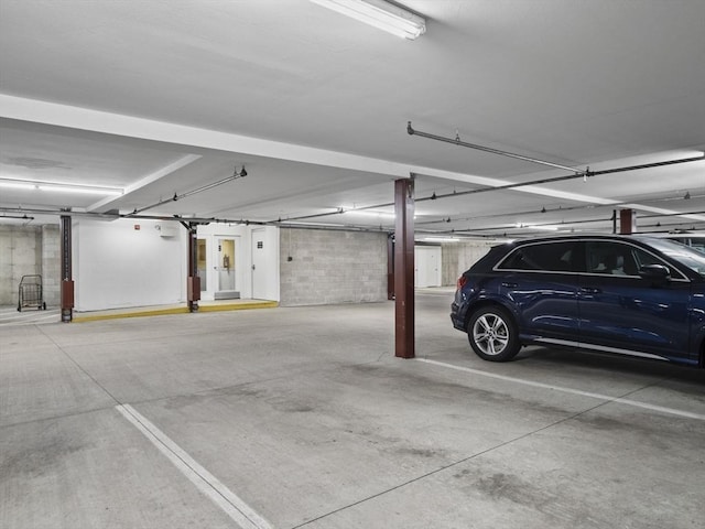 view of parking deck