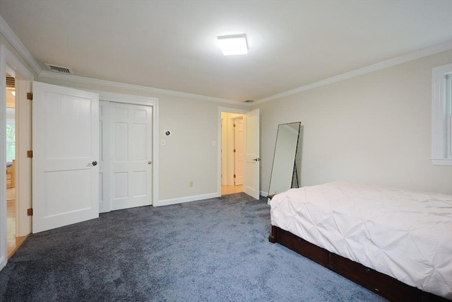 5 Taintor Dr, Sudbury, MA 01776 - bedroom featuring dark colored carpet, ornamental molding, and baseboards