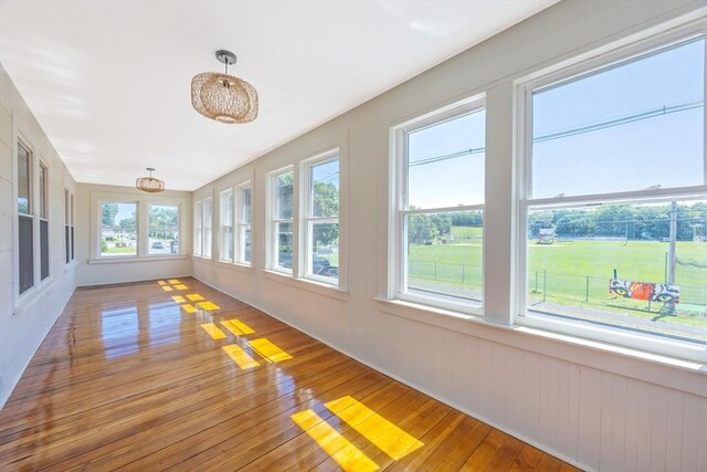 318 Newton St, South Hadley, MA 01075 - unfurnished sunroom featuring wood-type flooring