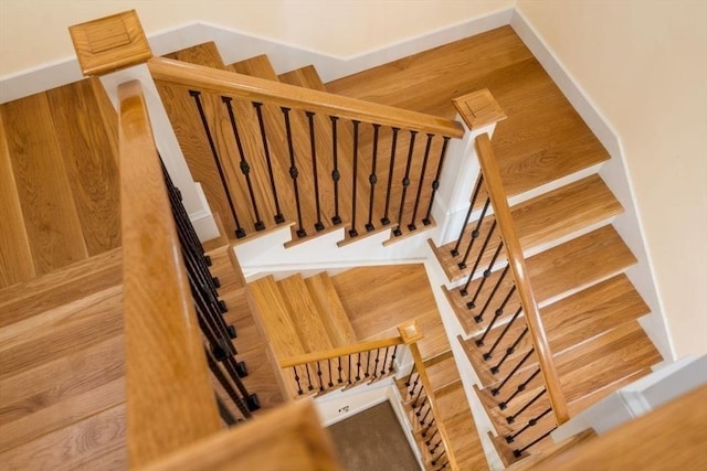view of stairway