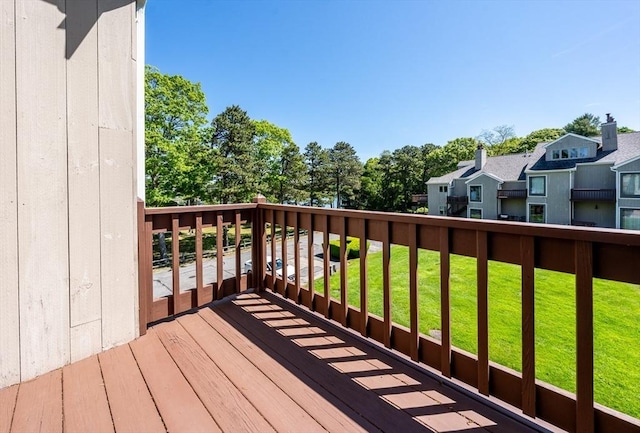17 Ships Way Unit 17, Bourne, MA 02532 - wooden deck with a yard and a residential view