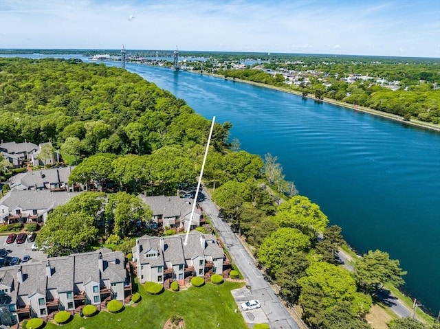 17 Ships Way Unit 17, Bourne, MA 02532 - aerial perspective of suburban area featuring a nearby body of water and a notable bridge