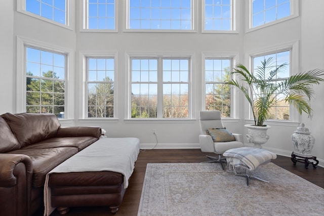 view of sunroom