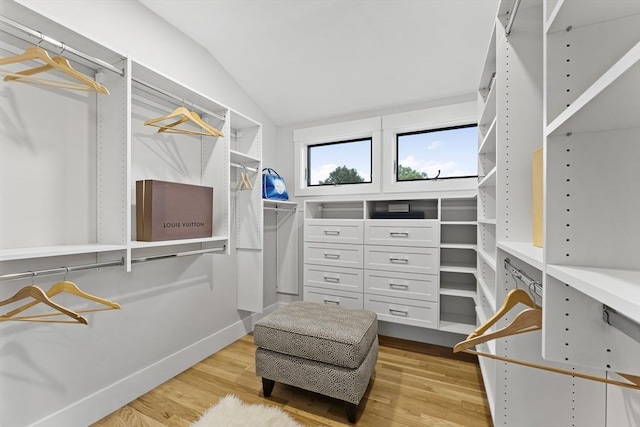 34 Walker St, Somerville, MA 02144 - spacious closet featuring lofted ceiling and wood finished floors