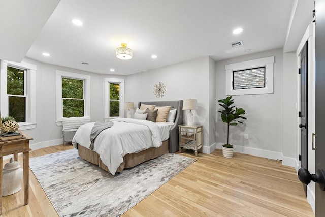 34 Walker St, Somerville, MA 02144 - bedroom featuring light wood-type flooring, baseboards, and recessed lighting