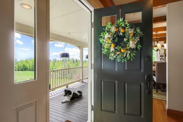15 Allen Hill Rd, Princeton, MA 01541 - entrance foyer with wood finished floors