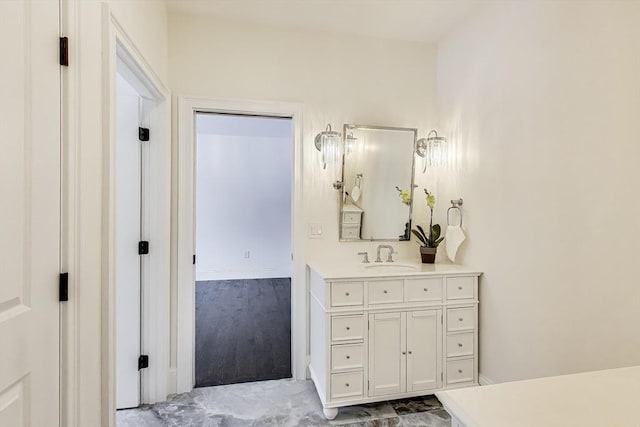 bathroom with vanity