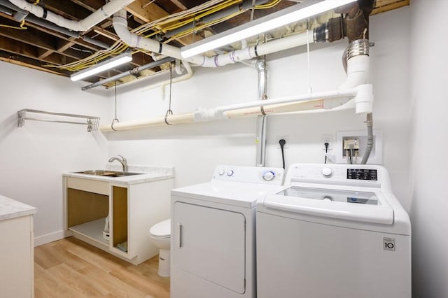 13 Smith Rd, Hingham, MA 02043 - washroom featuring washing machine and dryer and light wood-style floors