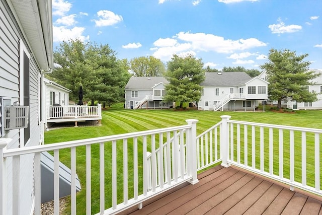 45 Augusta Way Unit 23, Chelmsford, MA 01863 - wooden deck featuring a yard, a residential view, and stairs