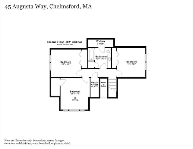 45 Augusta Way Unit 23, Chelmsford, MA 01863 - floor plan / room layout