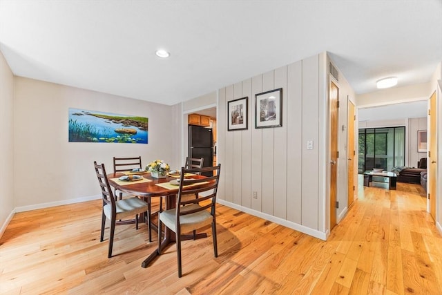374 Great Rd Unit 10, Acton, MA 01720 - dining room featuring baseboards, light wood-style flooring, and recessed lighting