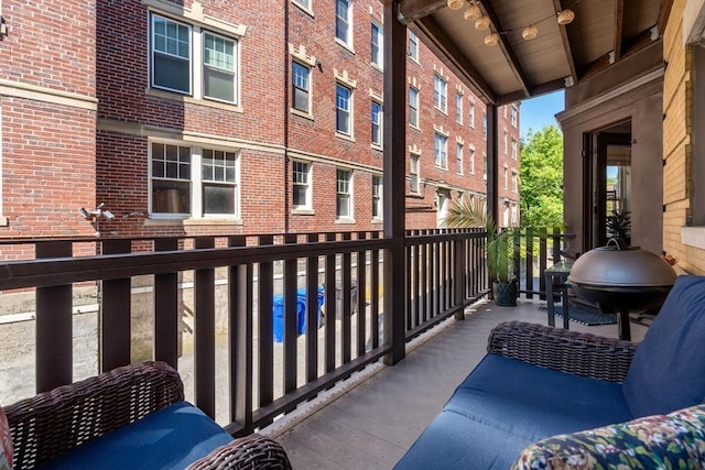 17 Park Vale Unit 2, Brookline, MA 02446 - balcony with area for grilling