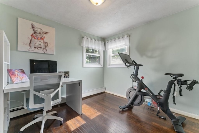 36 Porter Rd, Marlborough, MA 01752 - office area with dark wood-style floors