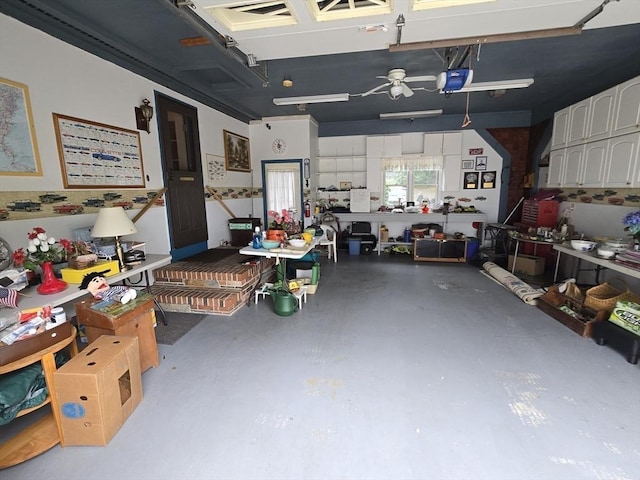 6 Nevada, Freetown, MA 02702 - garage featuring ceiling fan and a garage door opener