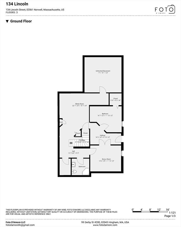 134 Lincoln St, Norwell, MA 02061 - view of room layout