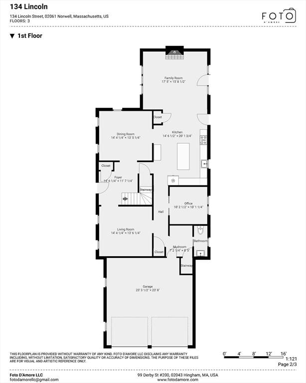 134 Lincoln St, Norwell, MA 02061 - view of room layout