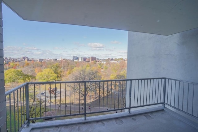 view of balcony