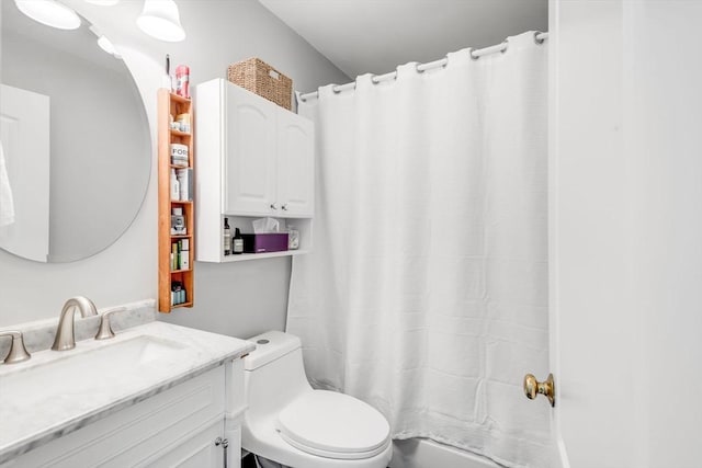 743 E 4th Unit 204, Boston, MA 02127 - full bath featuring vanity, toilet, and curtained shower