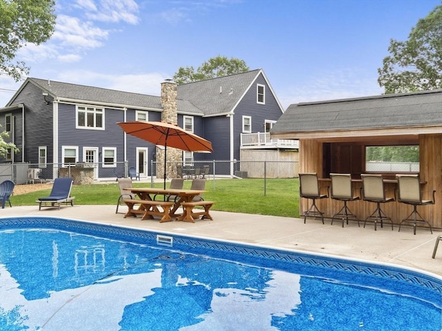 886 Methuen St, Dracut, MA 01826 - view of swimming pool with a patio area