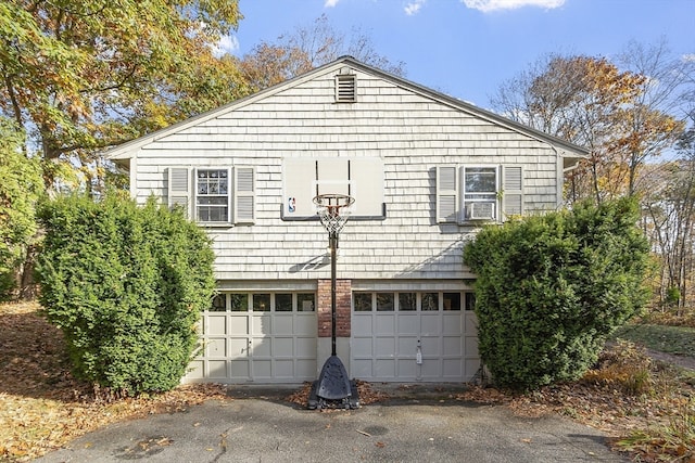 view of home's exterior featuring a garage