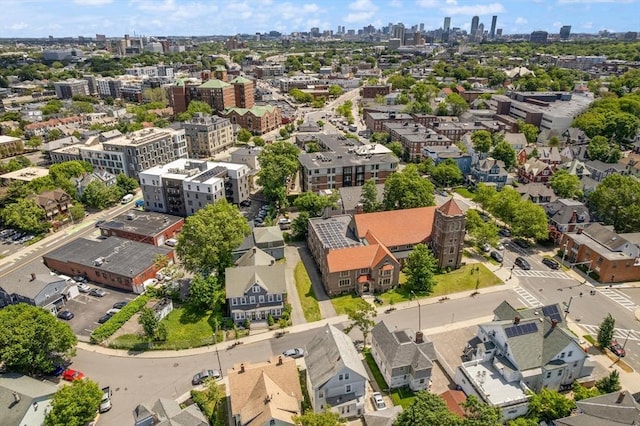 23 Gordon St, Boston, MA 02134 - drone / aerial view of city skyline