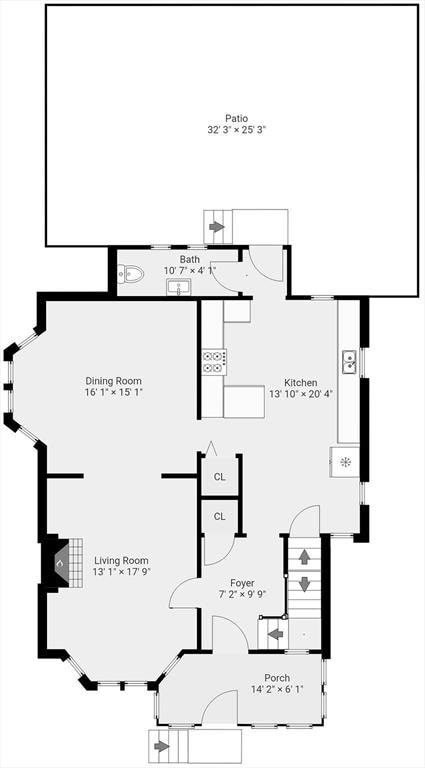 23 Gordon St, Boston, MA 02134 - floor plan / room layout