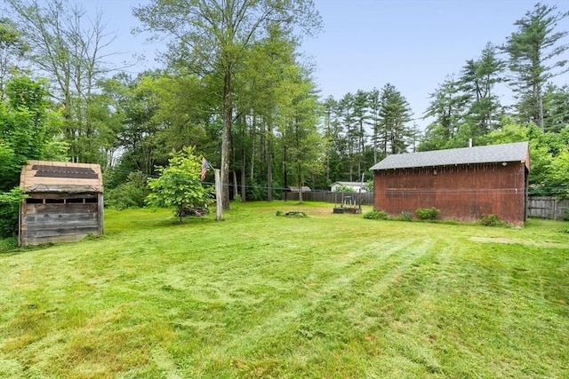 24 Horton Rd, Orange, MA 01364 - view of yard featuring an outdoor structure and view of scattered trees