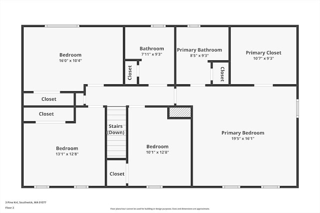 3 Pine Knl, Southwick, MA 01077 - floor plan / room layout