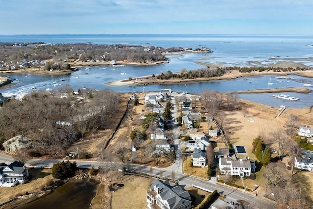 6 Parker Ave, Cohasset, MA 02025 - aerial view of property and surrounding area featuring a large body of water