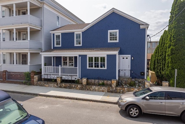 247 Pitman St, Fall River, MA 02723 - view of front facade featuring roof with shingles